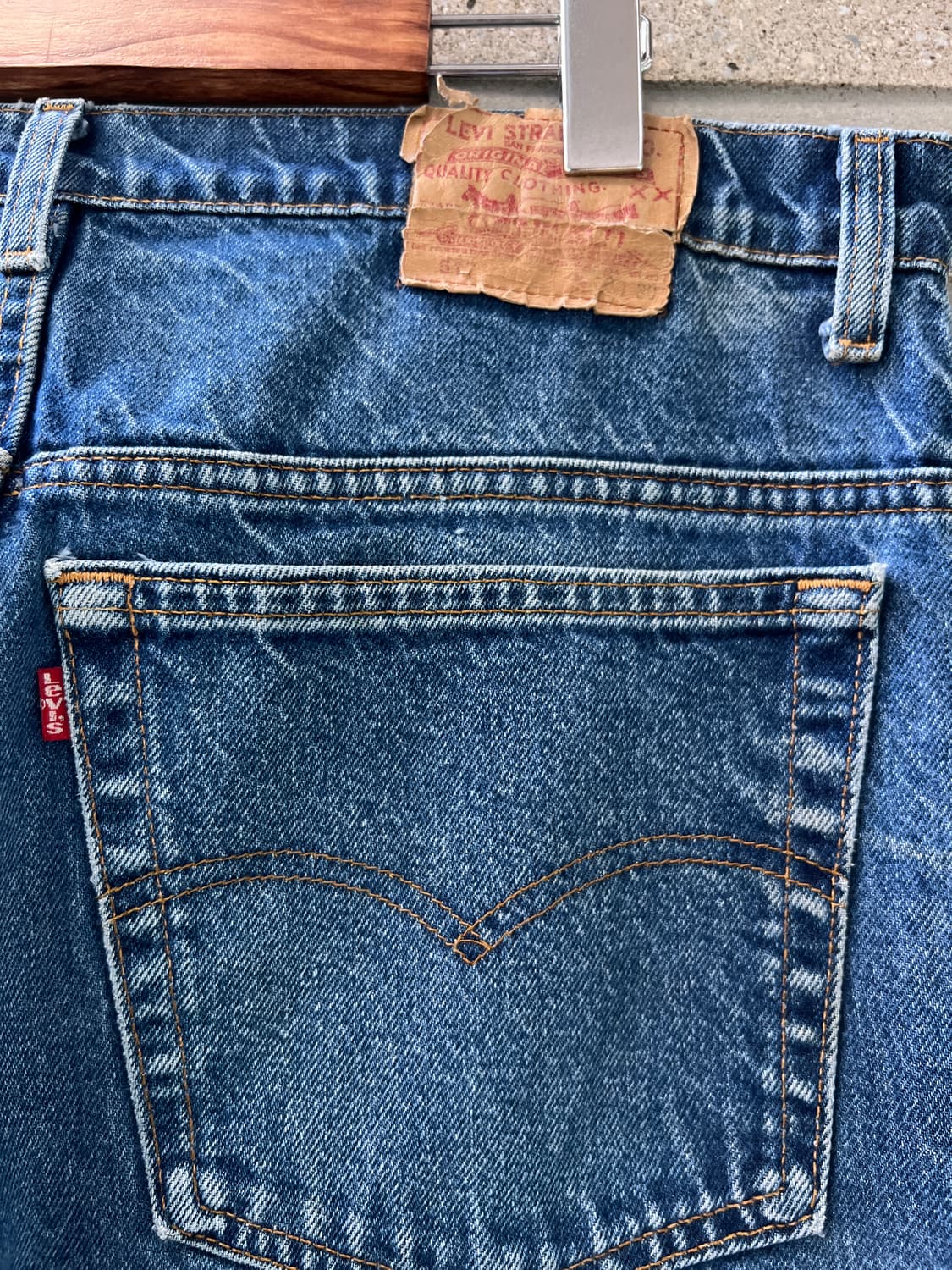 [38]90's 리바이스 USA Made 517-0217 데님팬츠 L14 상품이미지5