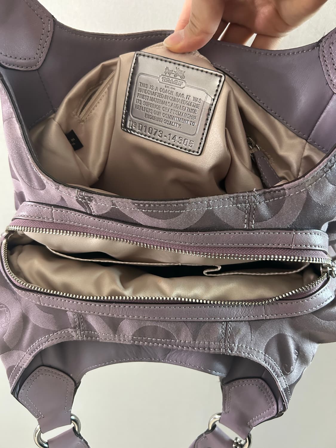 희귀)빈티지 코치백 바이올렛 보라 토트백 상품이미지4