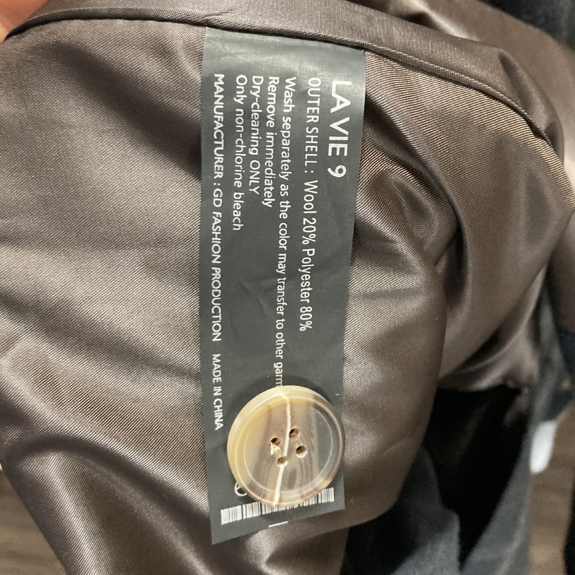 LA VIE 9 여성 체크 모직 더블 롱코트 F 상품이미지5