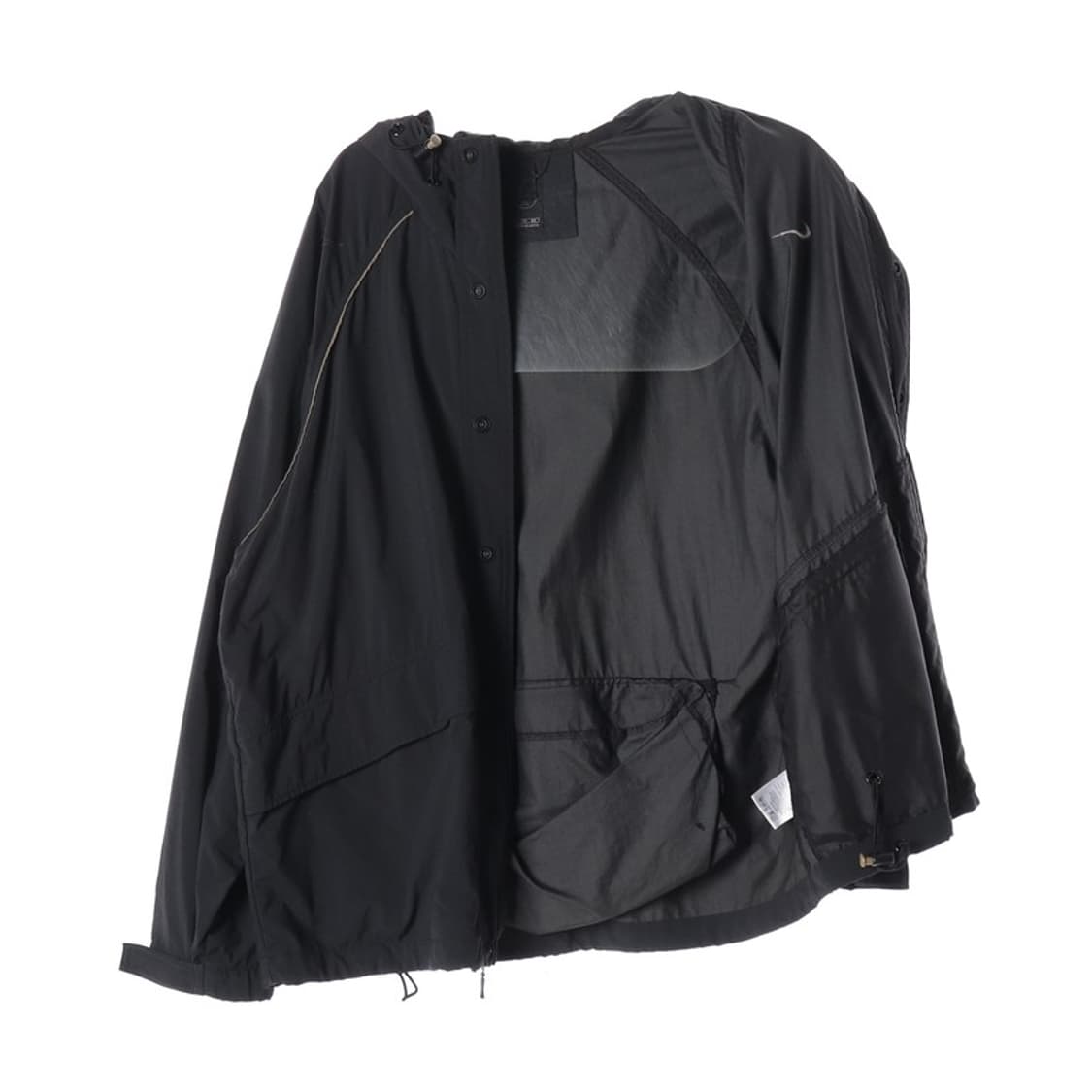 나이키 블랙 래글런 후드 바람막이 자켓 XL 상품이미지2