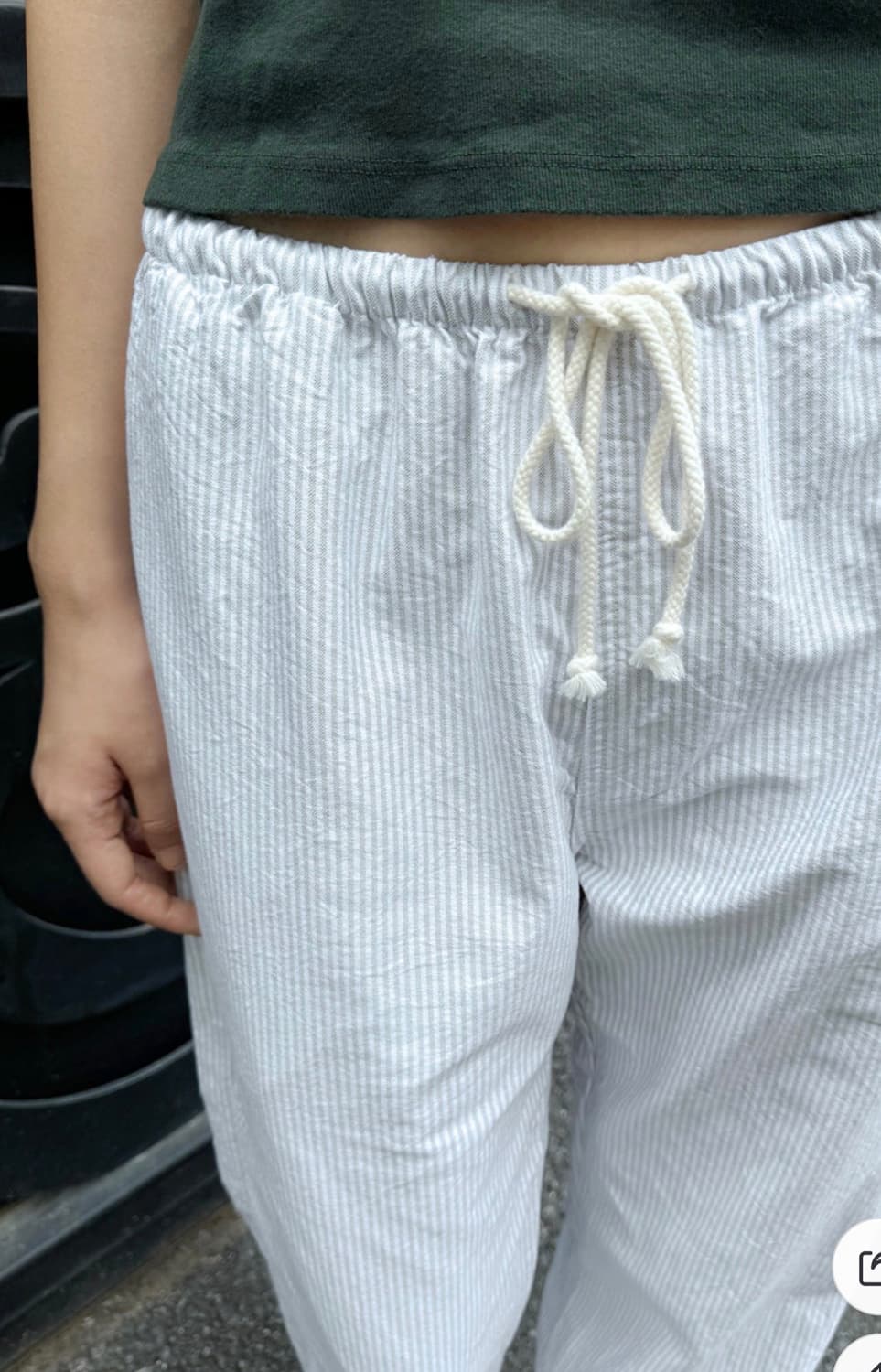 브랜디멜빌 아나스타샤 스트라이프 린넨 팬츠 상품이미지2