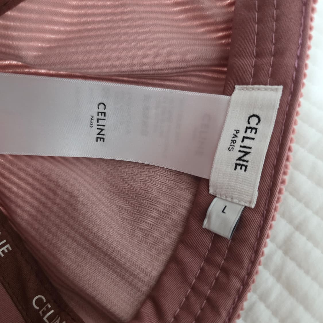  셀린느 트리오페 코듀로이 볼캡 핑크 상품이미지4