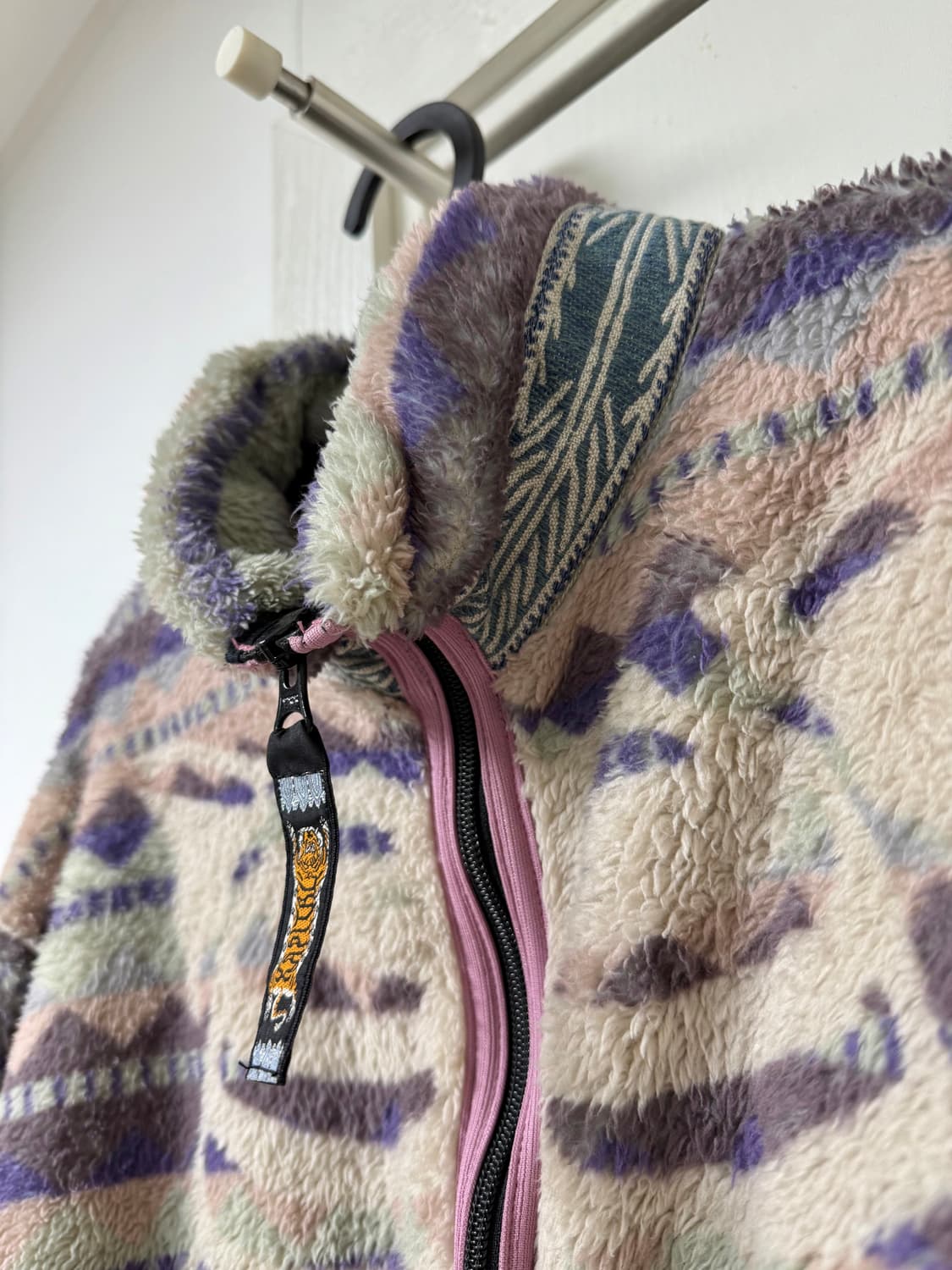 캐피탈 애슐랜드 스트라이프 앤 본 플리스 집 블루종 퍼플 (후리스 집업) 상품이미지4