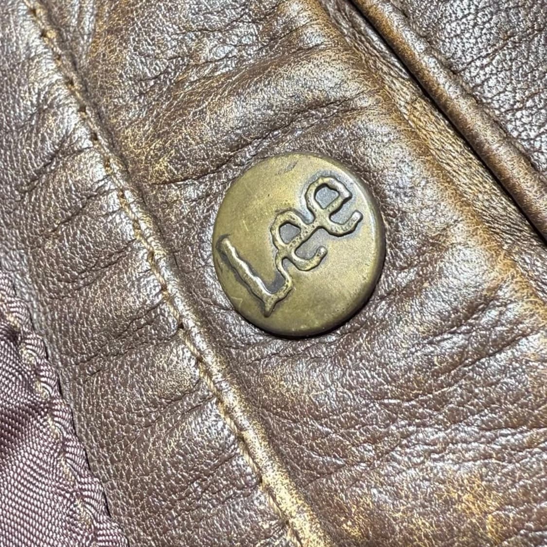 90s Vintage H.D.LEE 헤비 카우하이드 G-1 플 상품이미지4