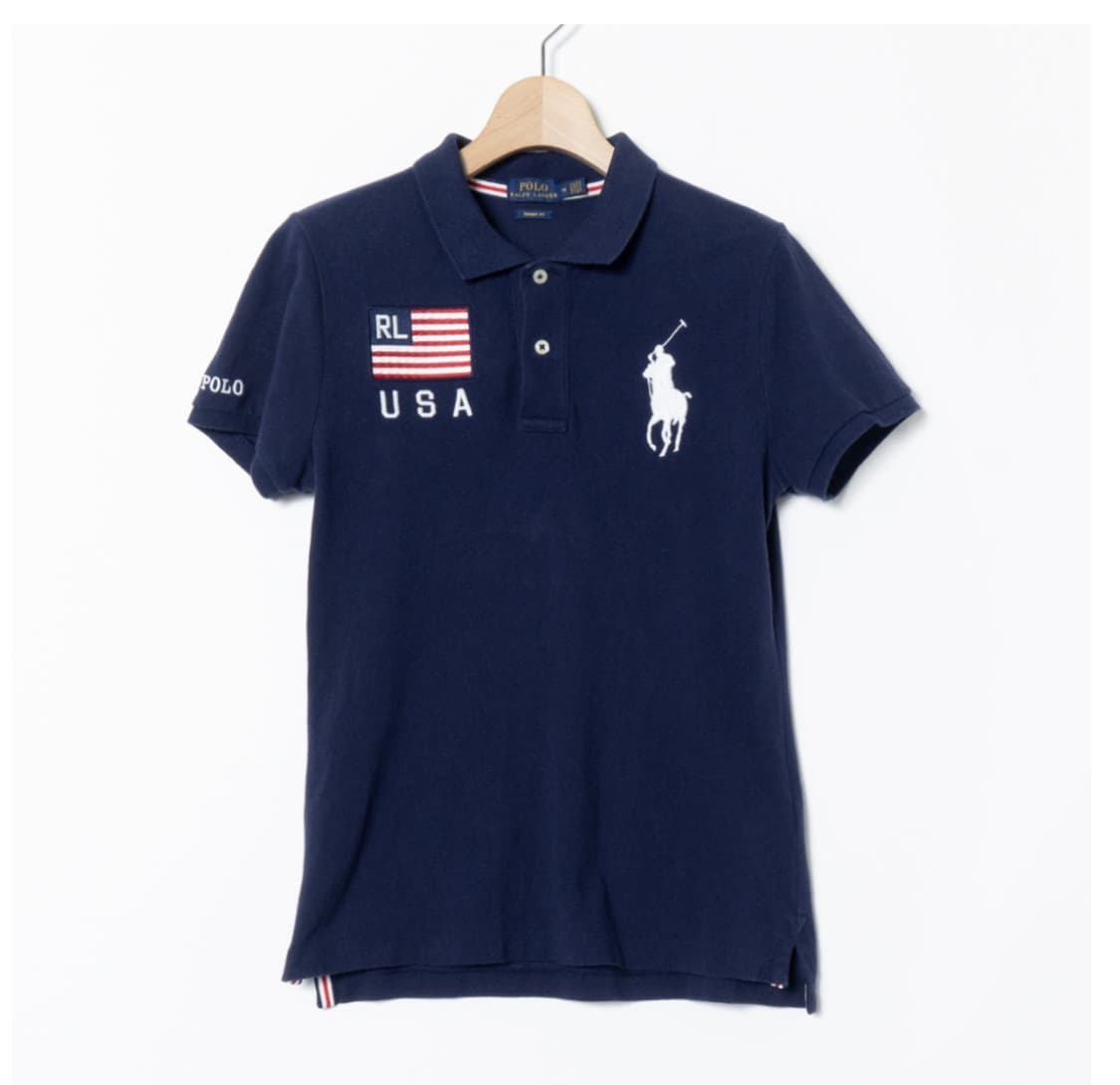 폴로 랄프 로렌 빅포니 USA 성조기 카라티 상품이미지1