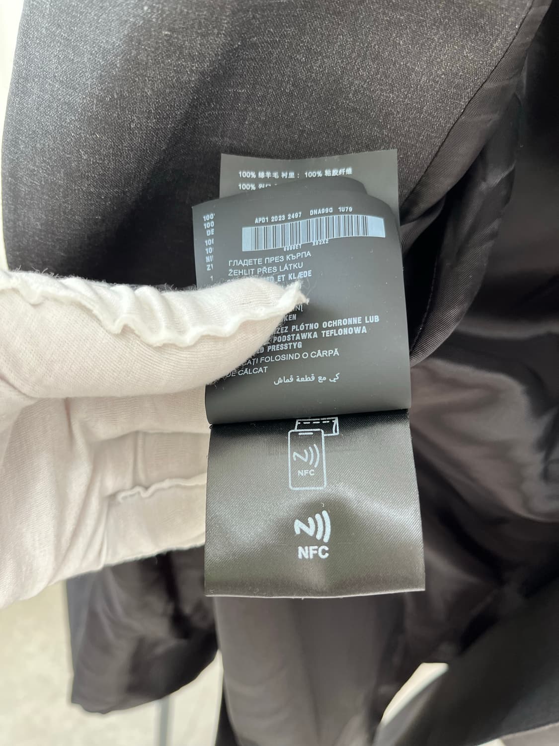 프라다 울 수프림 자켓 안트라사이트 42 상품이미지3