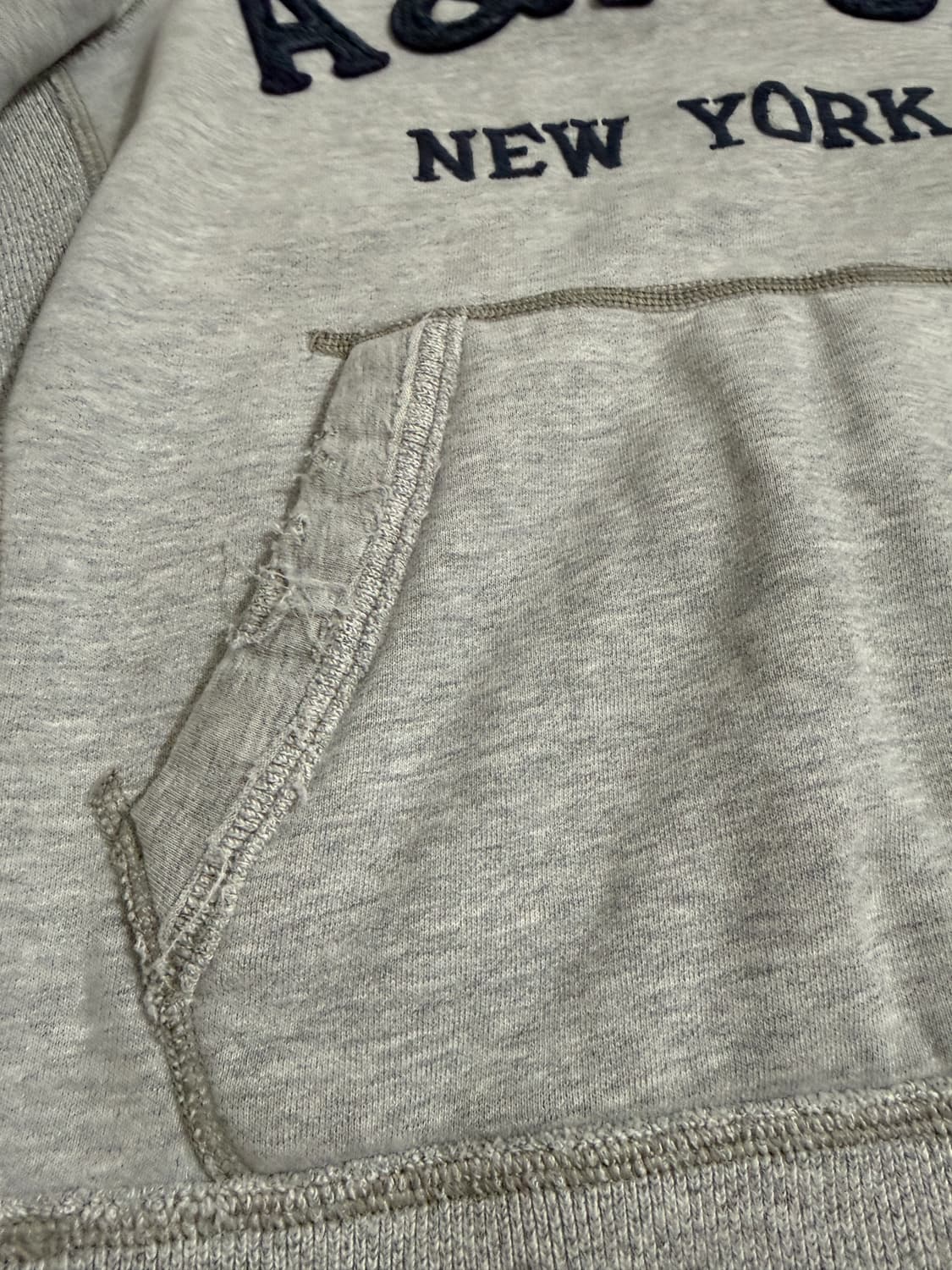 아베크롬비 A&F-92 후드티 그레이 남녀공용 구재 빈티지 상품이미지5