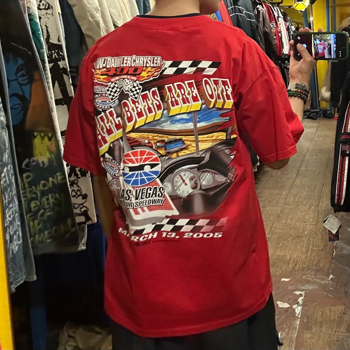 [HI] 빈티지 카 반팔티 레드 상품이미지5