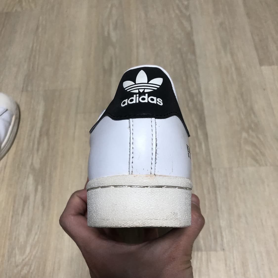 (265) 아디다스 adidas 리얼레더 슈퍼스타 화이트 265 상품이미지8