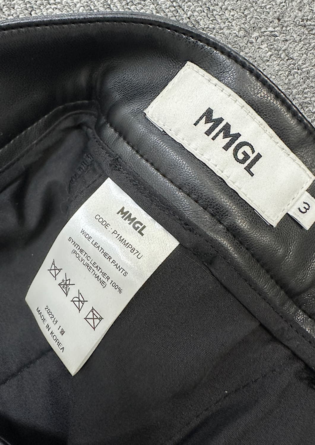 mmgl 비건레더 팬츠  상품이미지4