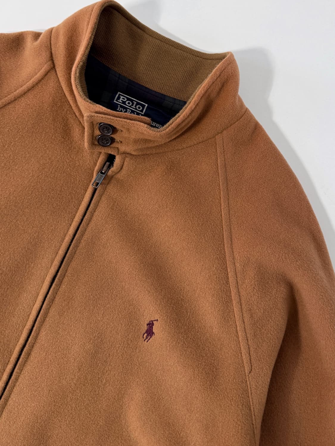 폴로 랄프로렌 90‘s 루즈핏 울 모직 베이지 바라쿠타 자켓 상품이미지5
