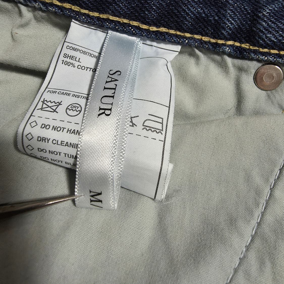 (M)SATUR 세터 브루클린 뉴트로 와이드 워시드 데님 팬츠 상품이미지5