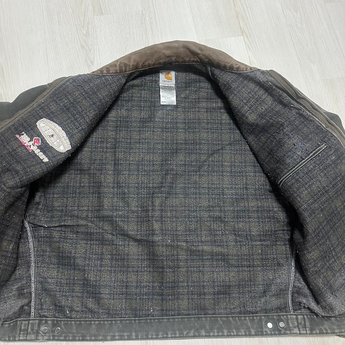 OG 빈티지 칼하트 J97 모스그린 디트로이트 워크자켓 mos XL 상품이미지6