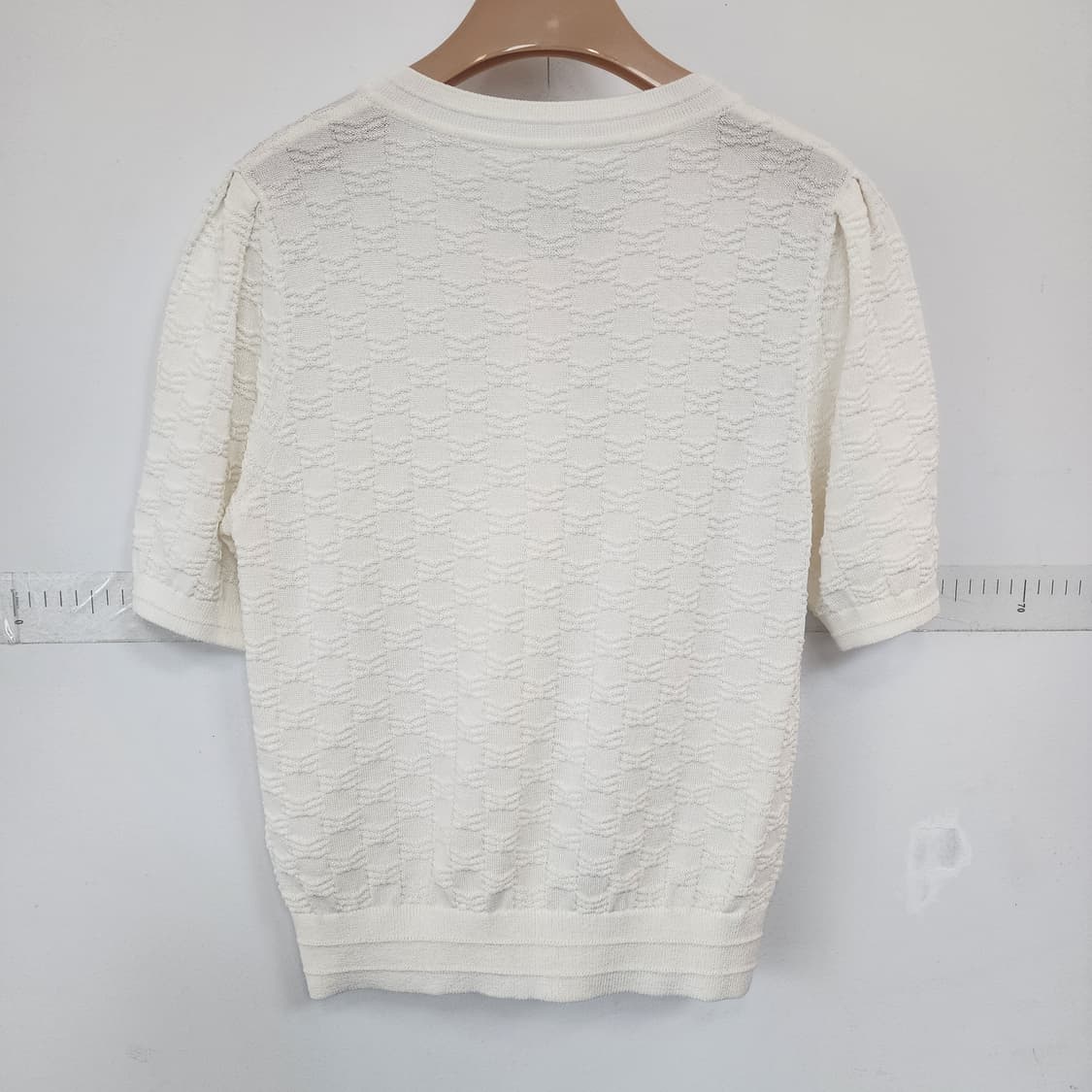 산드로 화이트 반팔 니트 가디건 상품이미지8