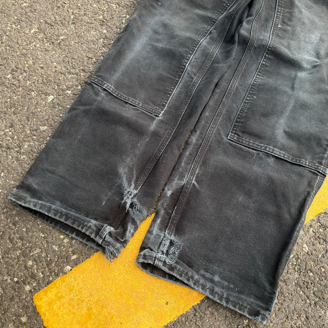 USA 칼하트 B01 BLK 더블니 카펜터 팬츠 상품이미지4