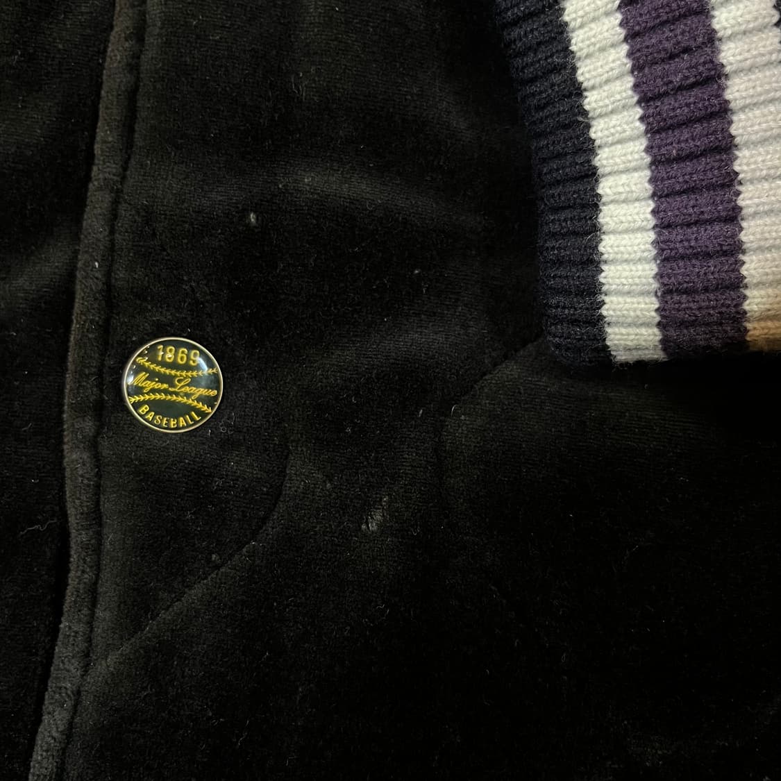 MLB 엠엘비 뉴욕양키스 벨벳 스타디움 자켓 상품이미지7