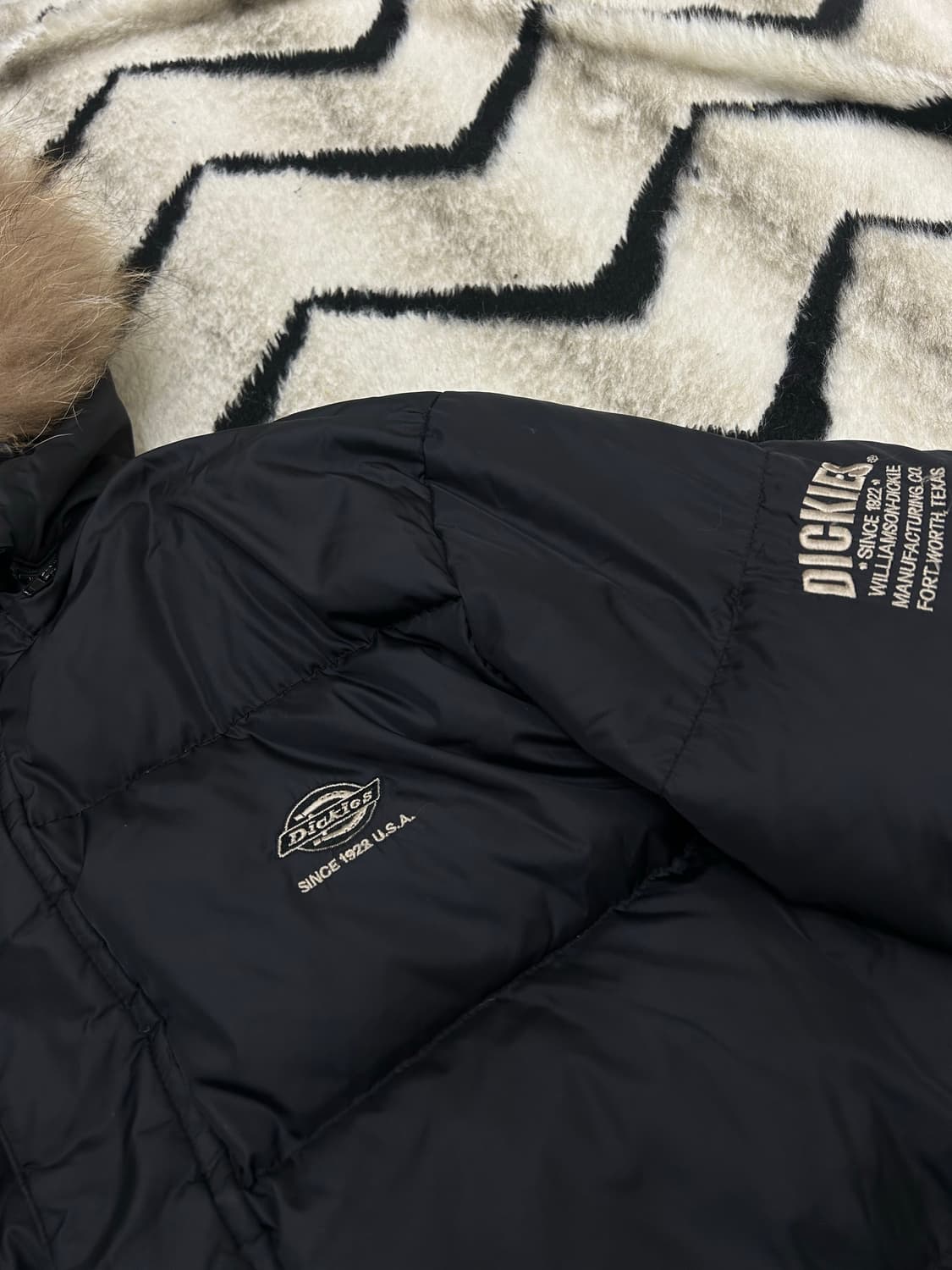 [XL]디키즈 후드퍼 패딩 자켓/블랙 상품이미지1