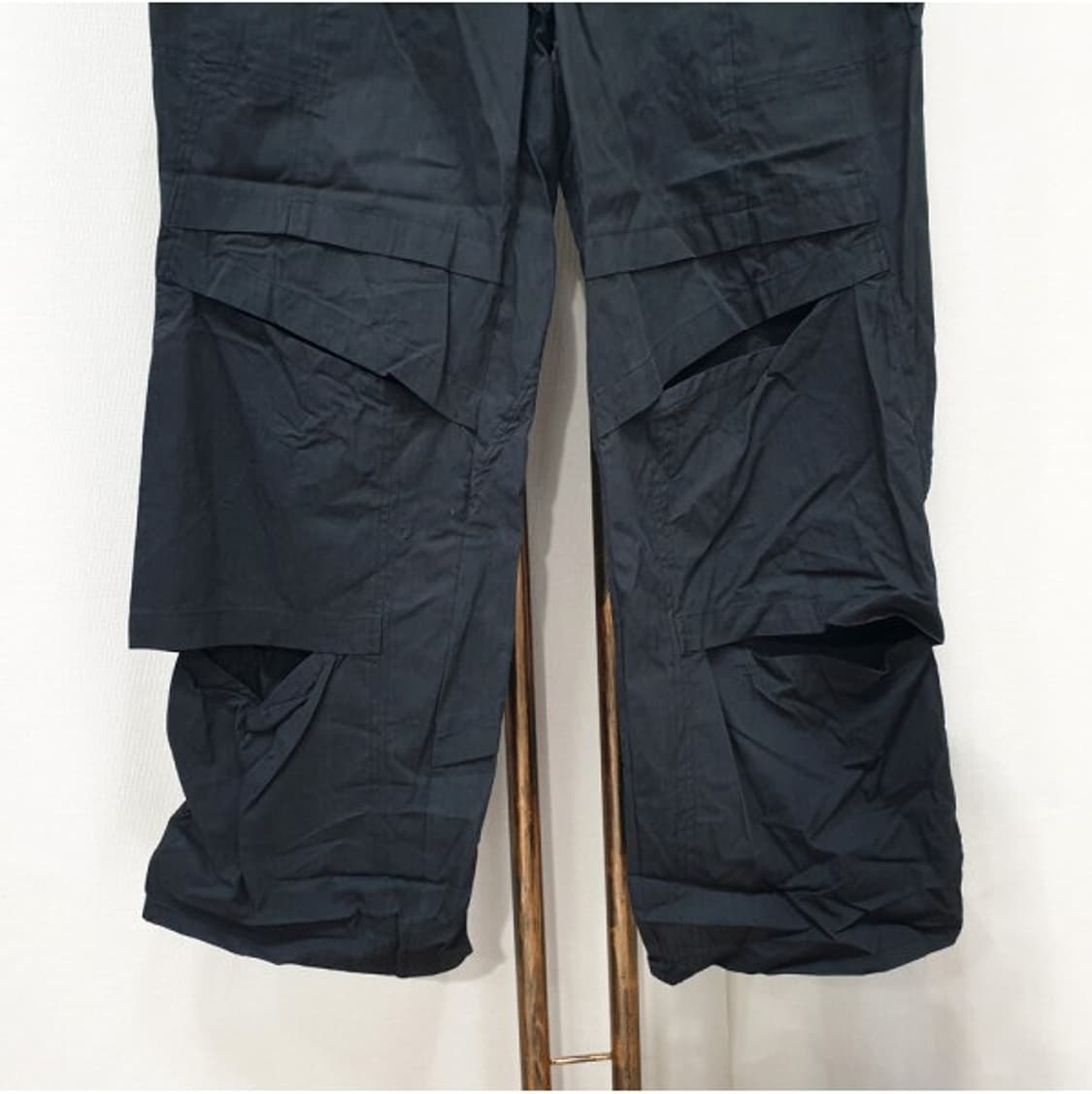 노메뉴얼 피그먼트 블랙 와이드핏 바지 상품이미지2