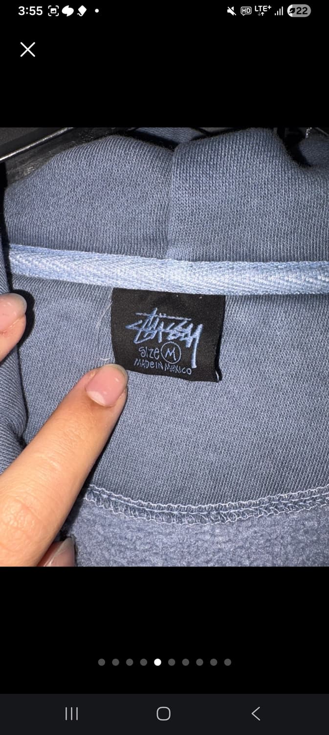 스투시 다이스 피그먼트 다이드 집업 후드 기모버전 급처 상품이미지6