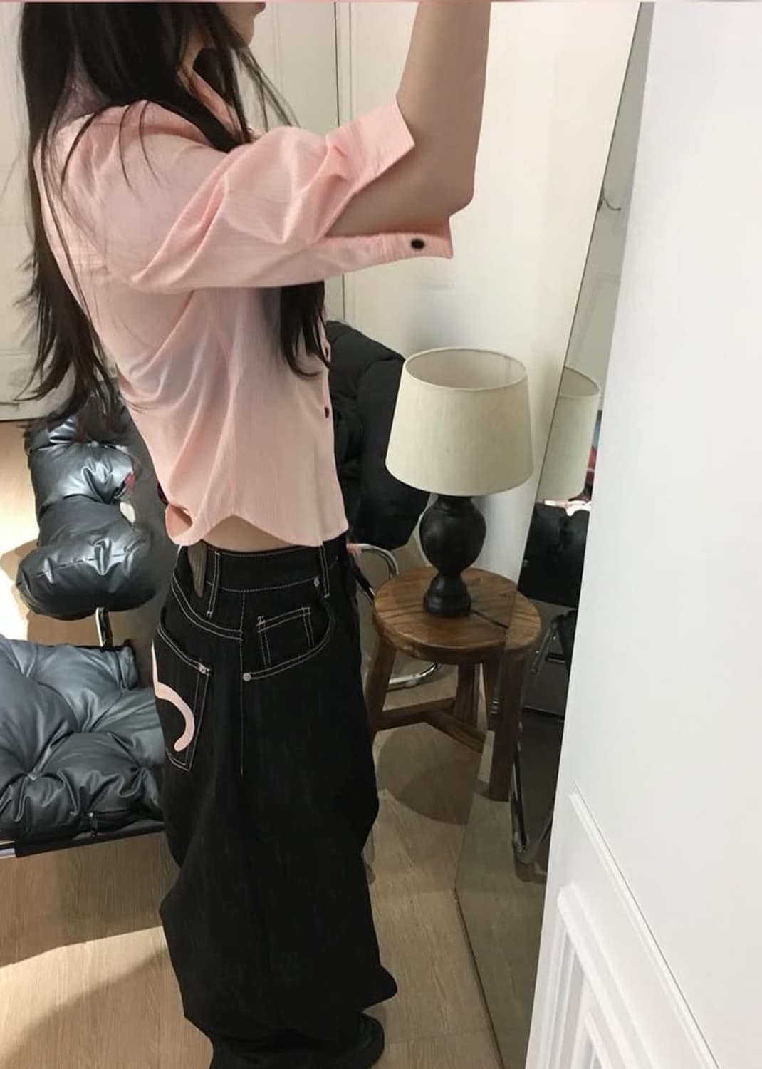 ootj 하트 스티치 데님 팬츠 s 상품이미지4
