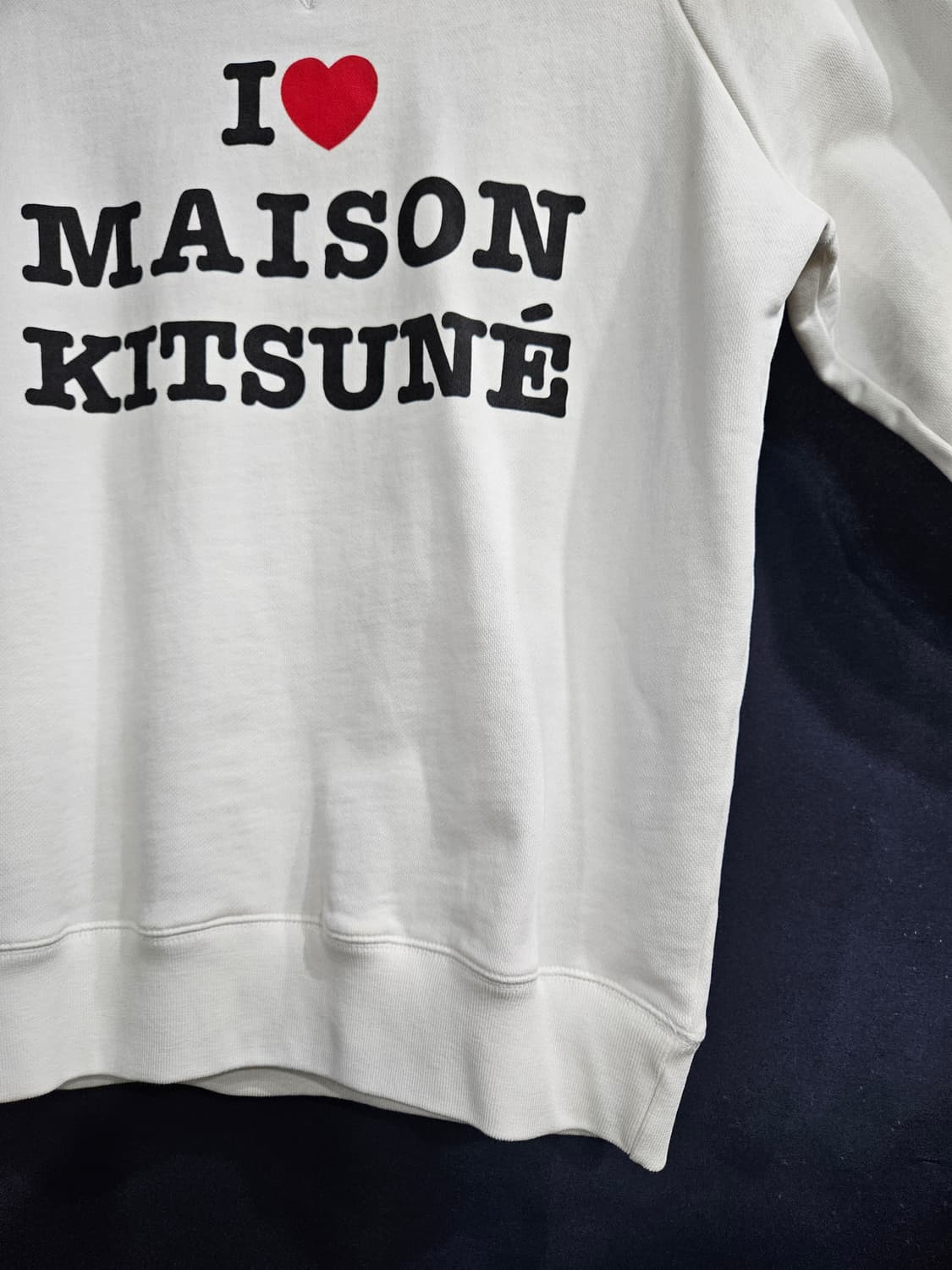 메종키츠네 프린팅 로고 화이트 남녀겸용 100 맨투맨  상품이미지6