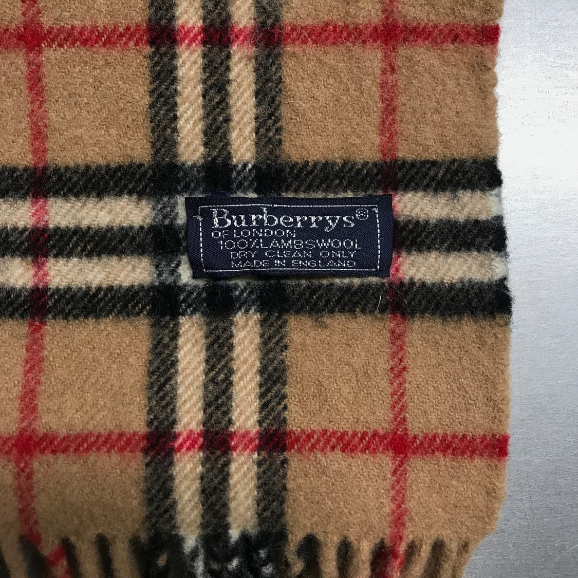 버버리 정품 램스울 머플러 베이지 상품이미지4