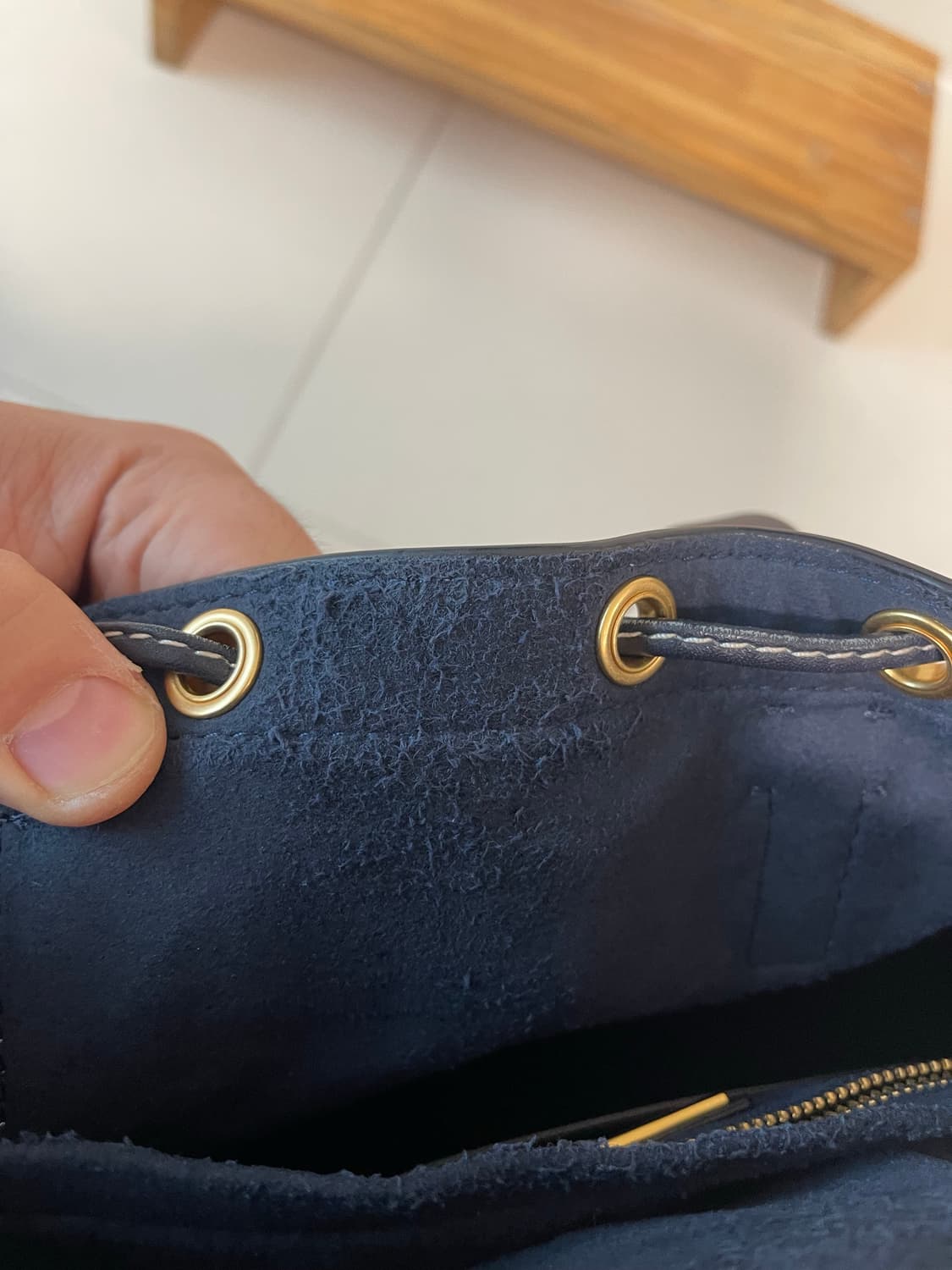 토리버치 T 모노그램 자카드 스몰 토트백 네이비 81803 상품이미지9