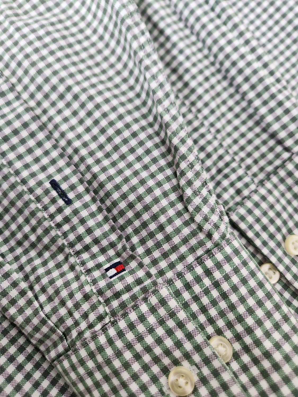 타미힐피거Tommy 체크 옥스포드 셔츠 L - S155 상품이미지4