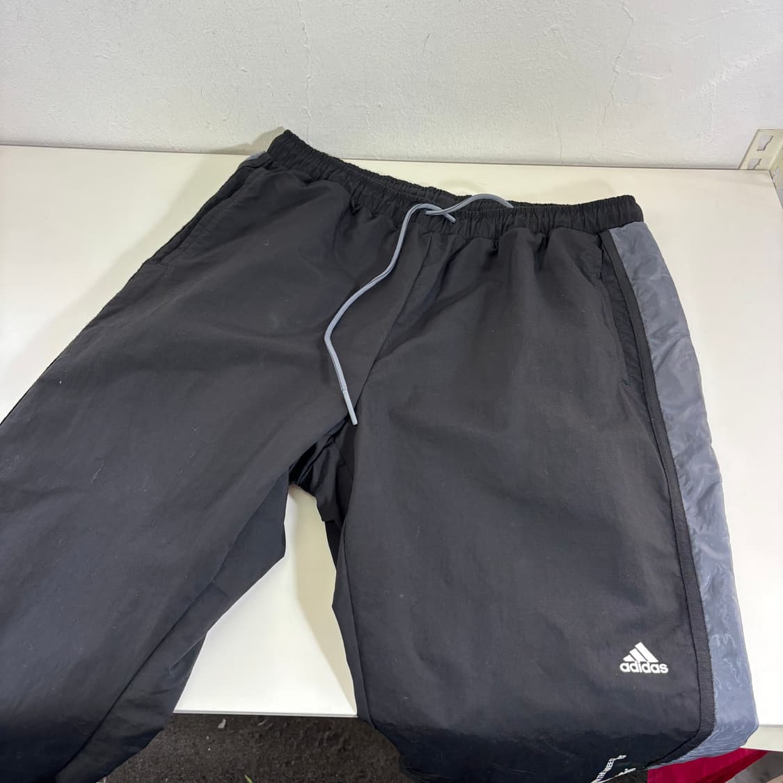 XL-XXL 아디다스 블랙 나일론 우븐조거팬츠 상품이미지1