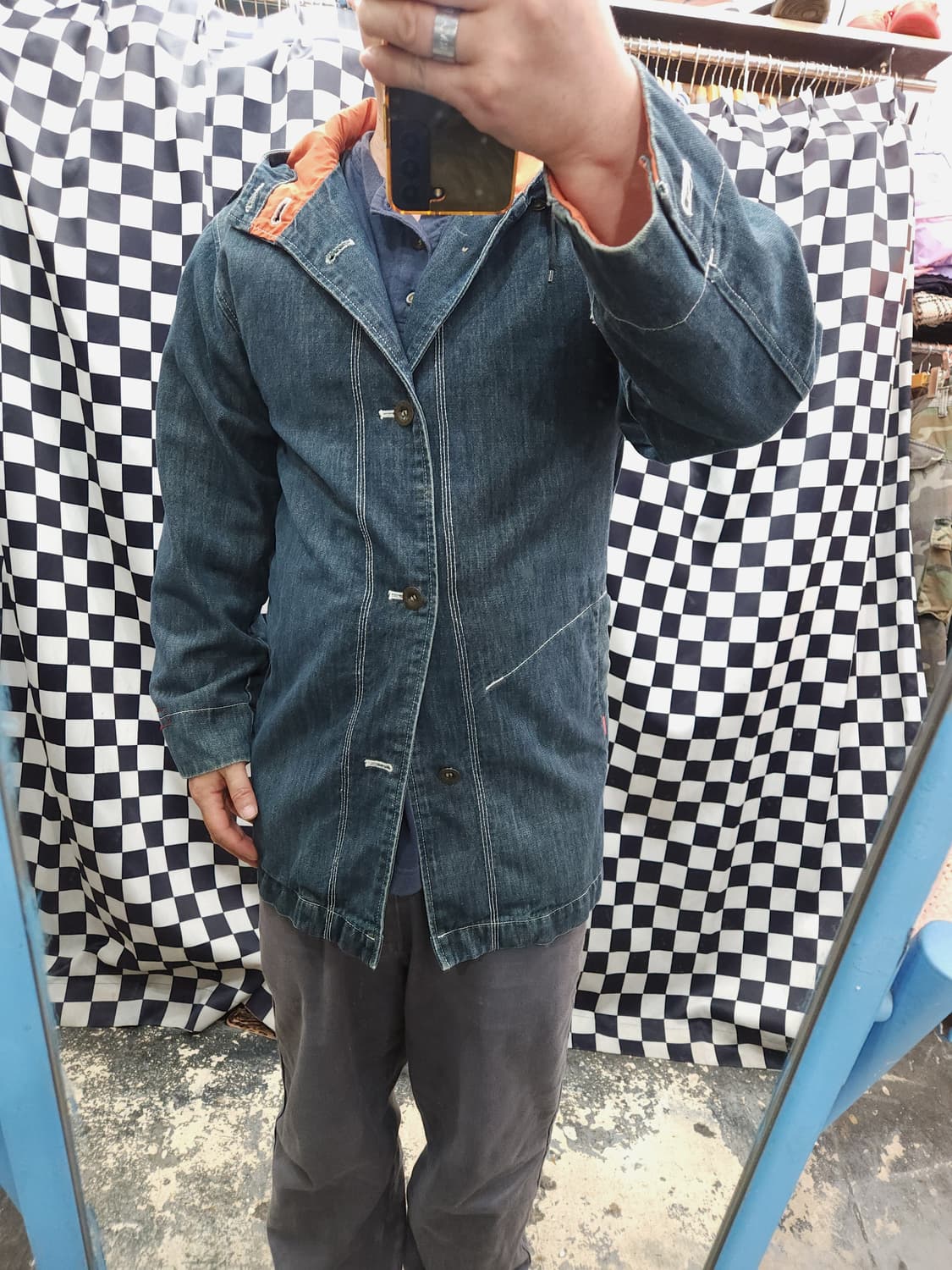 리바이스 에스닉 패치워크 후드 데님 커버롤

 상품이미지9