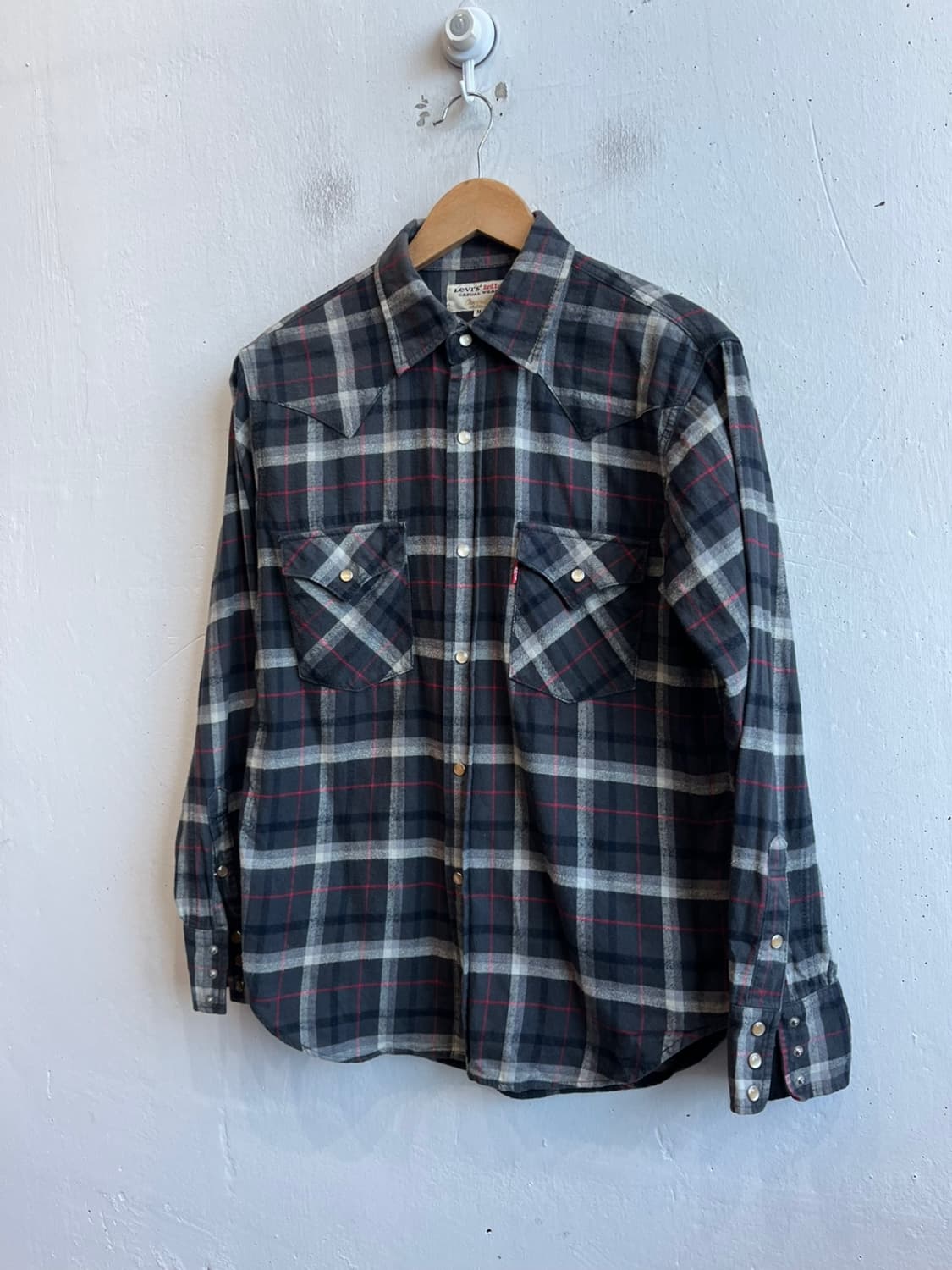 리바이스 재팬 플란넬 웨스턴 체크 셔츠 M 상품이미지1
