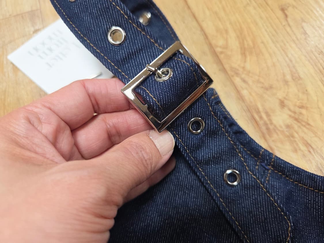 레터프롬문 머피 오버롤 데님 원피스 55-66 새상품  상품이미지8