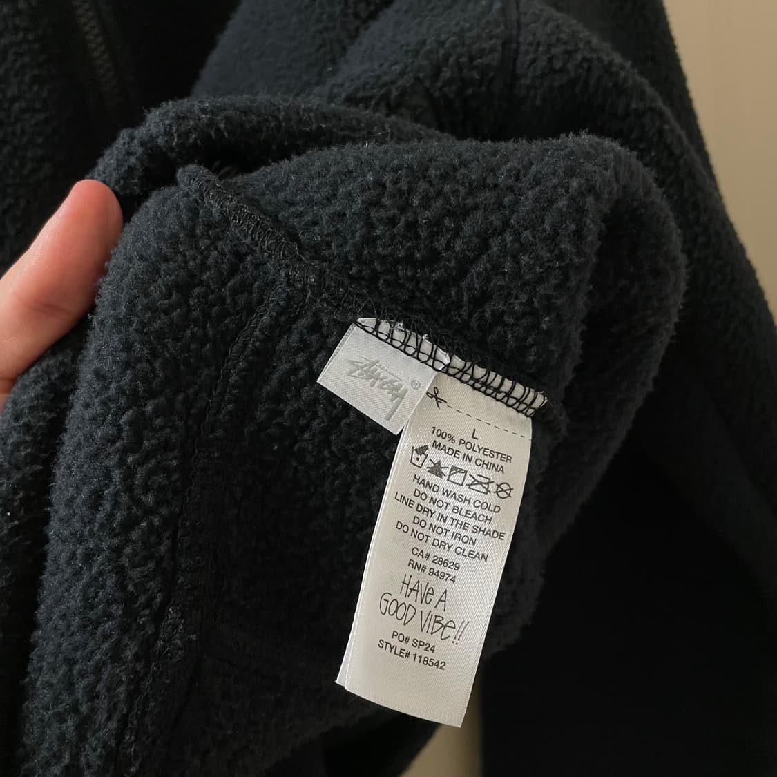 Stussy 스투시 폴라 플리스 하프 집 (L) 상품이미지4
