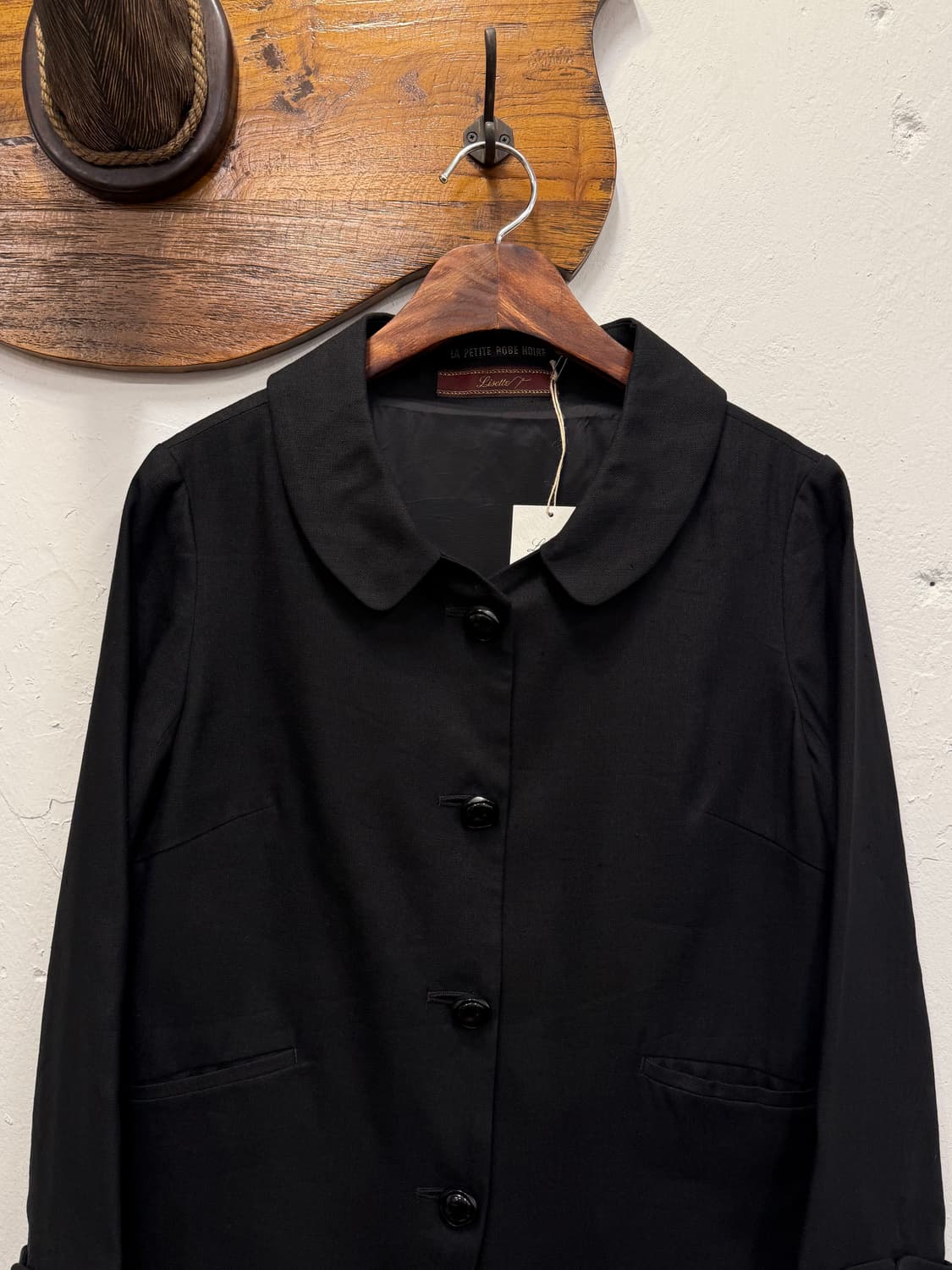 55) Lisette Black Tailored Silk Linen Ja 상품이미지1