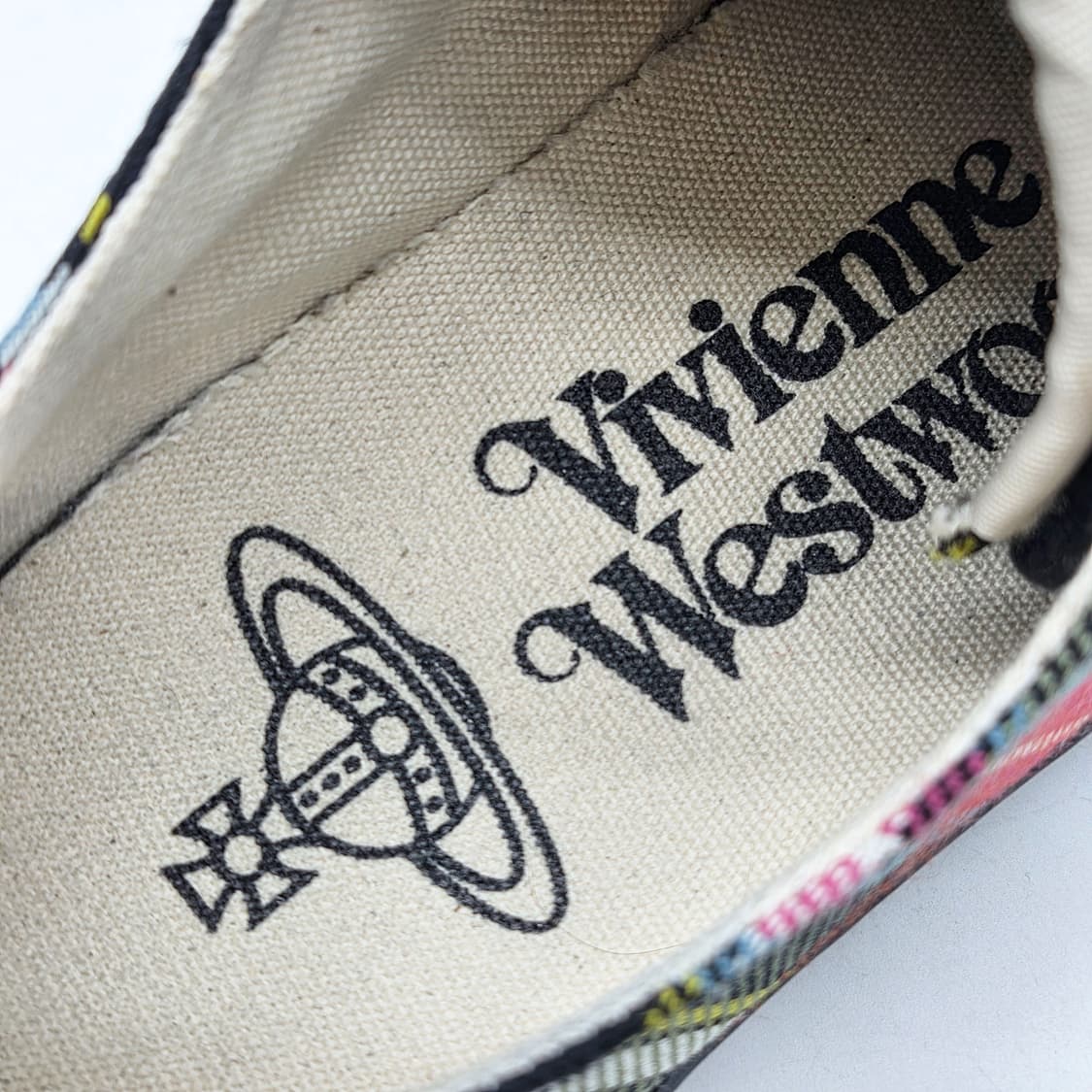 비비안 웨스트우드 우먼스 플림솔 로우탑 스니커즈 멀티 체크 (37) 상품이미지5