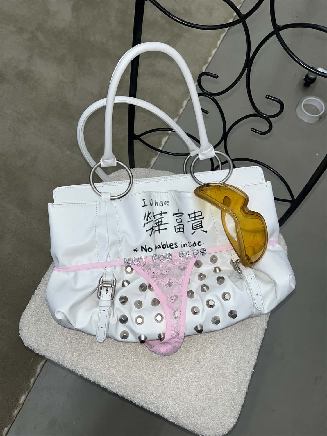 스컬프터 Millionaire Tote Bag White 토트백 상품이미지1
