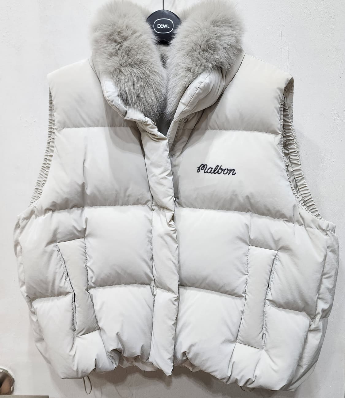 말본 드라이버 폭스퍼 다운 조끼 아이보리 S 새거급 상품이미지8