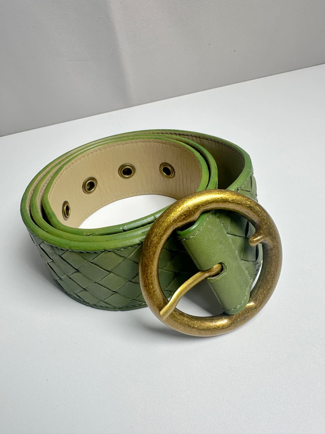 보테가베네타 인트레치아토 레더 벨트 상품이미지2