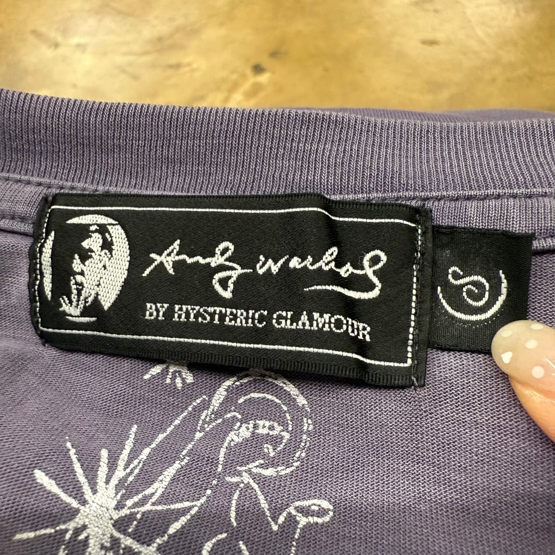 히스테릭글래머 퍼플 해골 반팔 티셔츠 상품이미지4