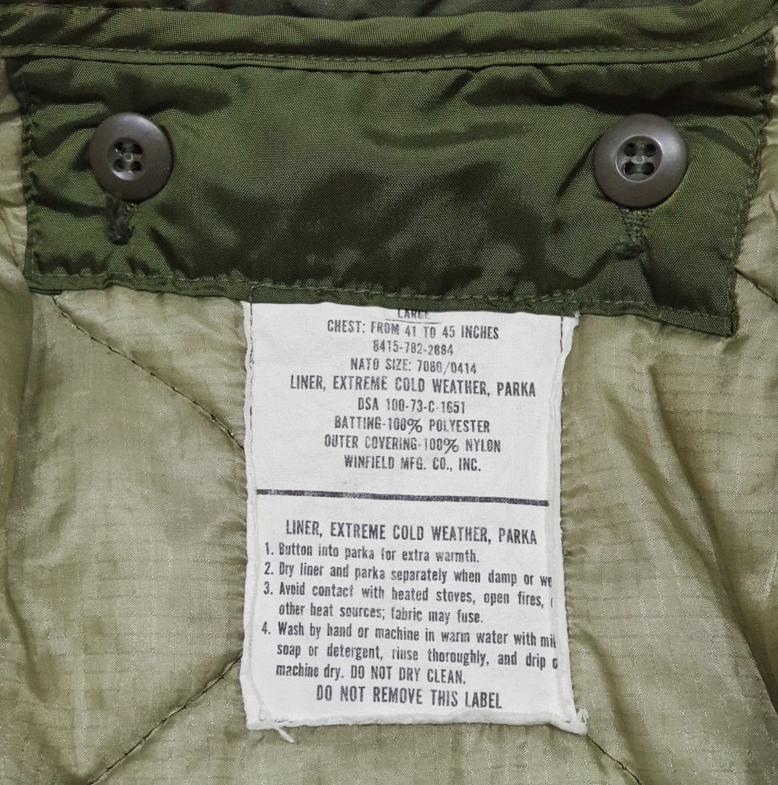 오리지널 미군 m65 피쉬테일파카 개파카 L 민트급 상품이미지8