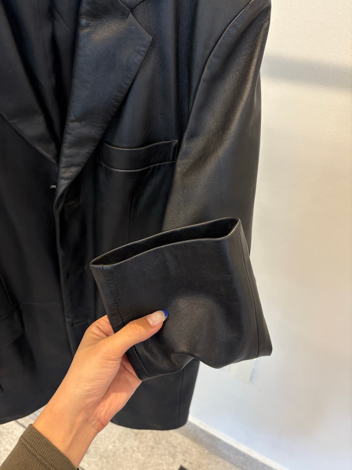 Fradong sheep leather jk 상품이미지7
