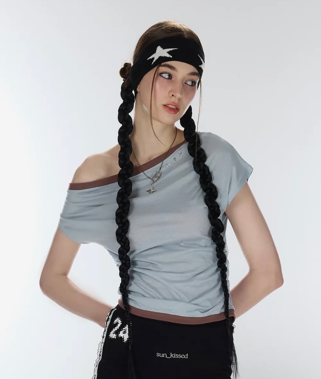(원가 4.1) 라티젠 ONE SHOULDER BOATNECK TOP 상품이미지1