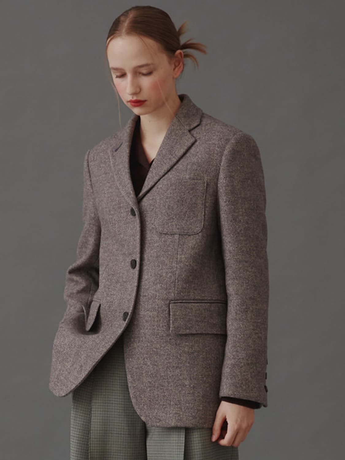 ahwe 아위 헤링본 울자켓 상품이미지1