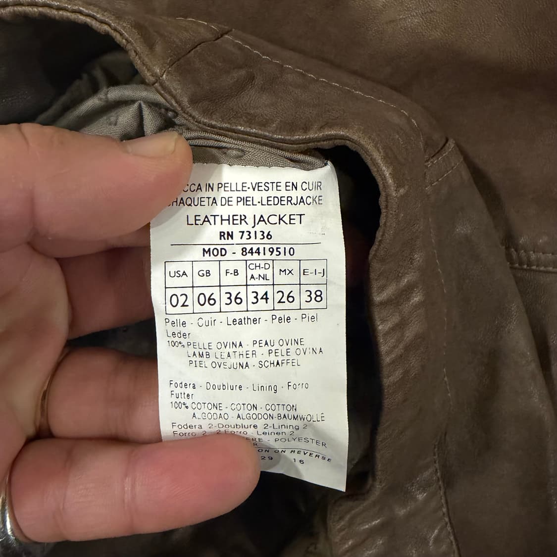 막스앤코 램스킨 숏 레더자켓 상품이미지8