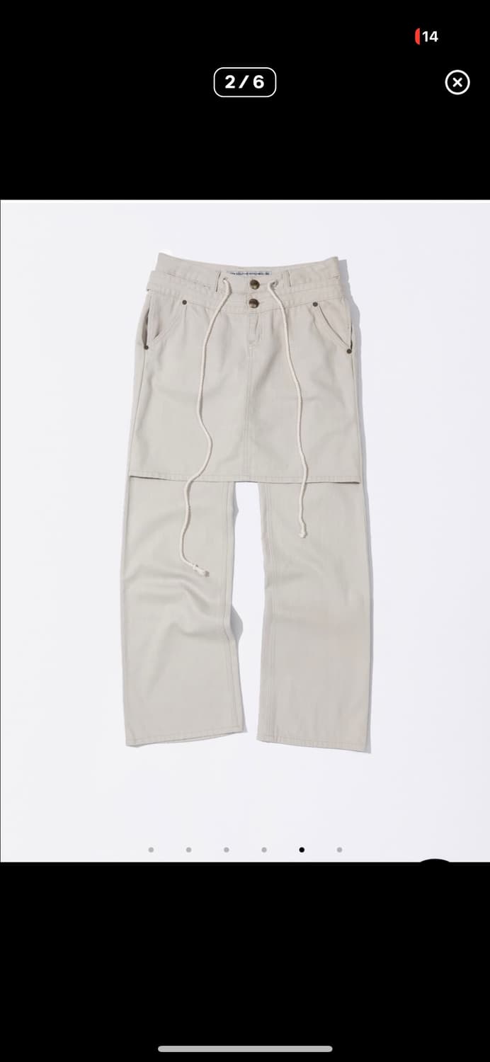 스컬프터 Apron 레이어드 데님팬츠 상품이미지2