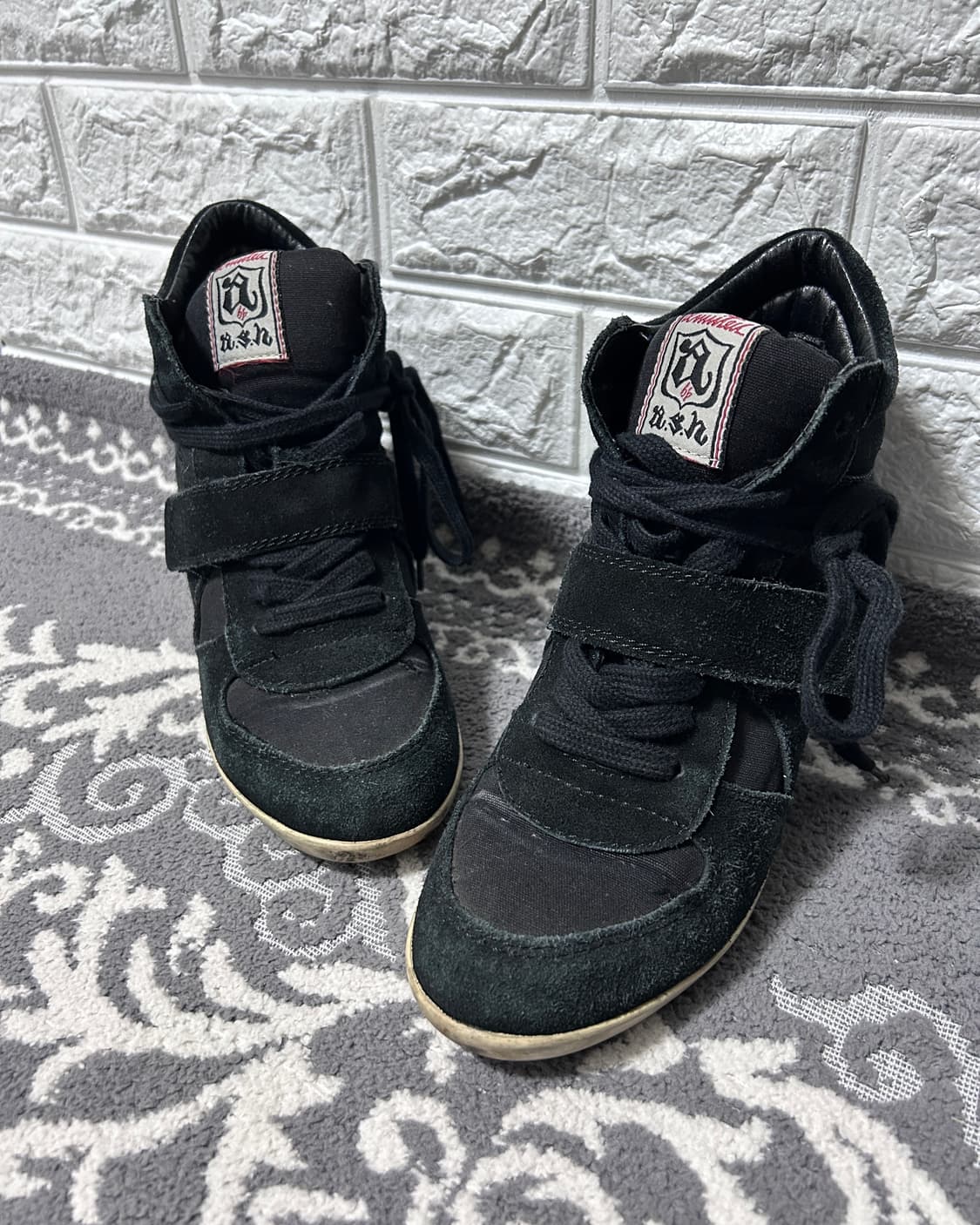 Ash 아쉬 히든 웨지 스웨이드 스니커즈 상품이미지2