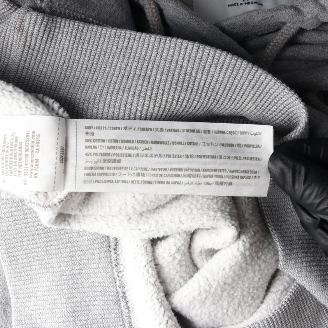 홀리스터 시그니처 빅로고 기모 후드티 M 상품이미지6