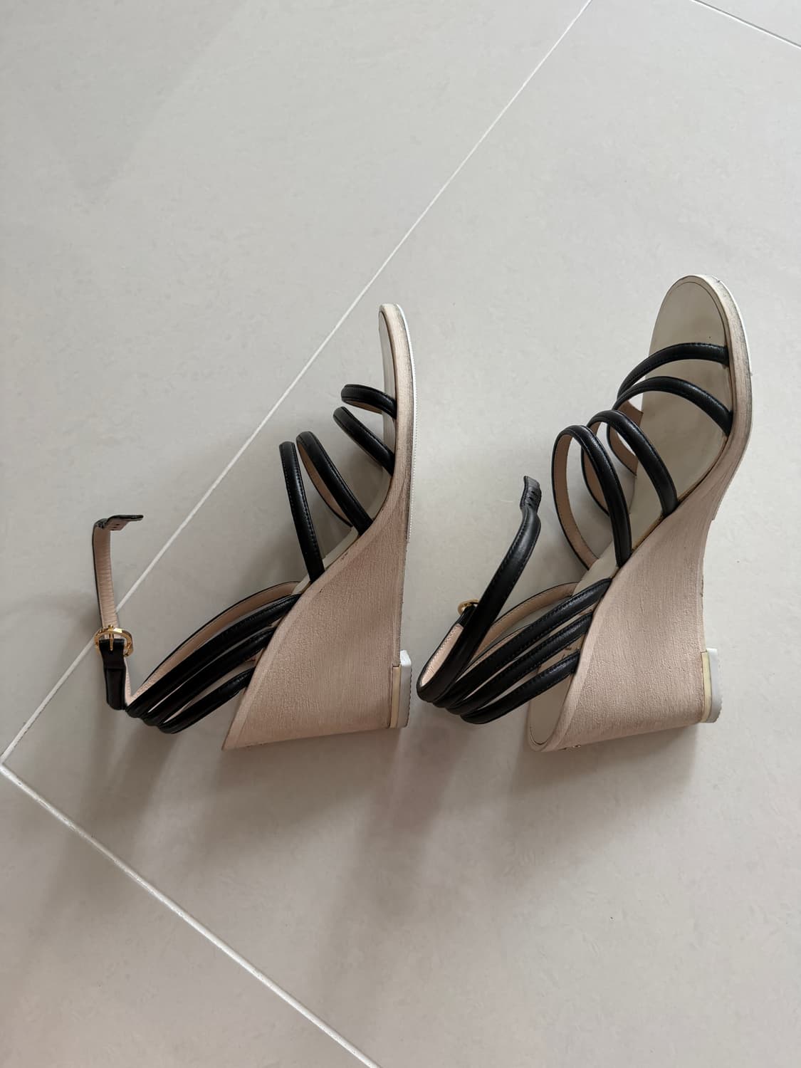 샤넬 웨지힐35.5 상품이미지5