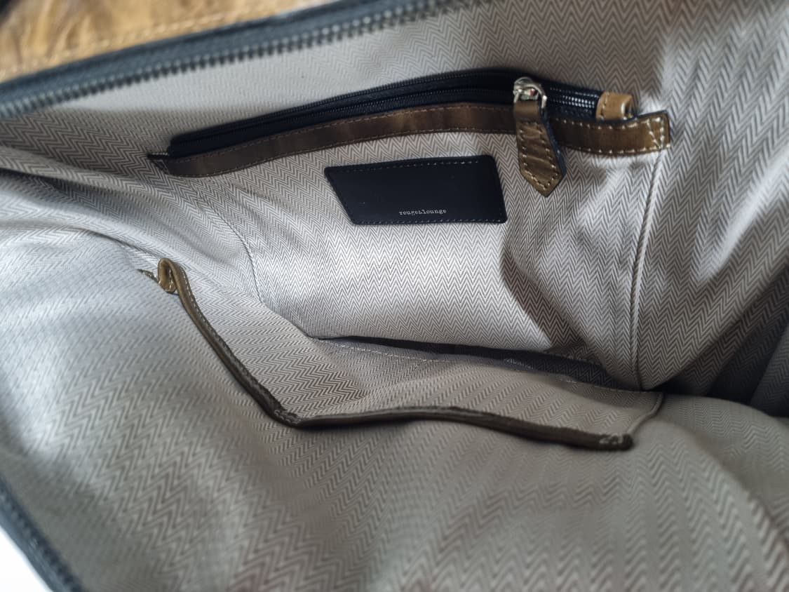 루즈앤 라운지 빈티지 브라운 가죽 백팩 상품이미지5