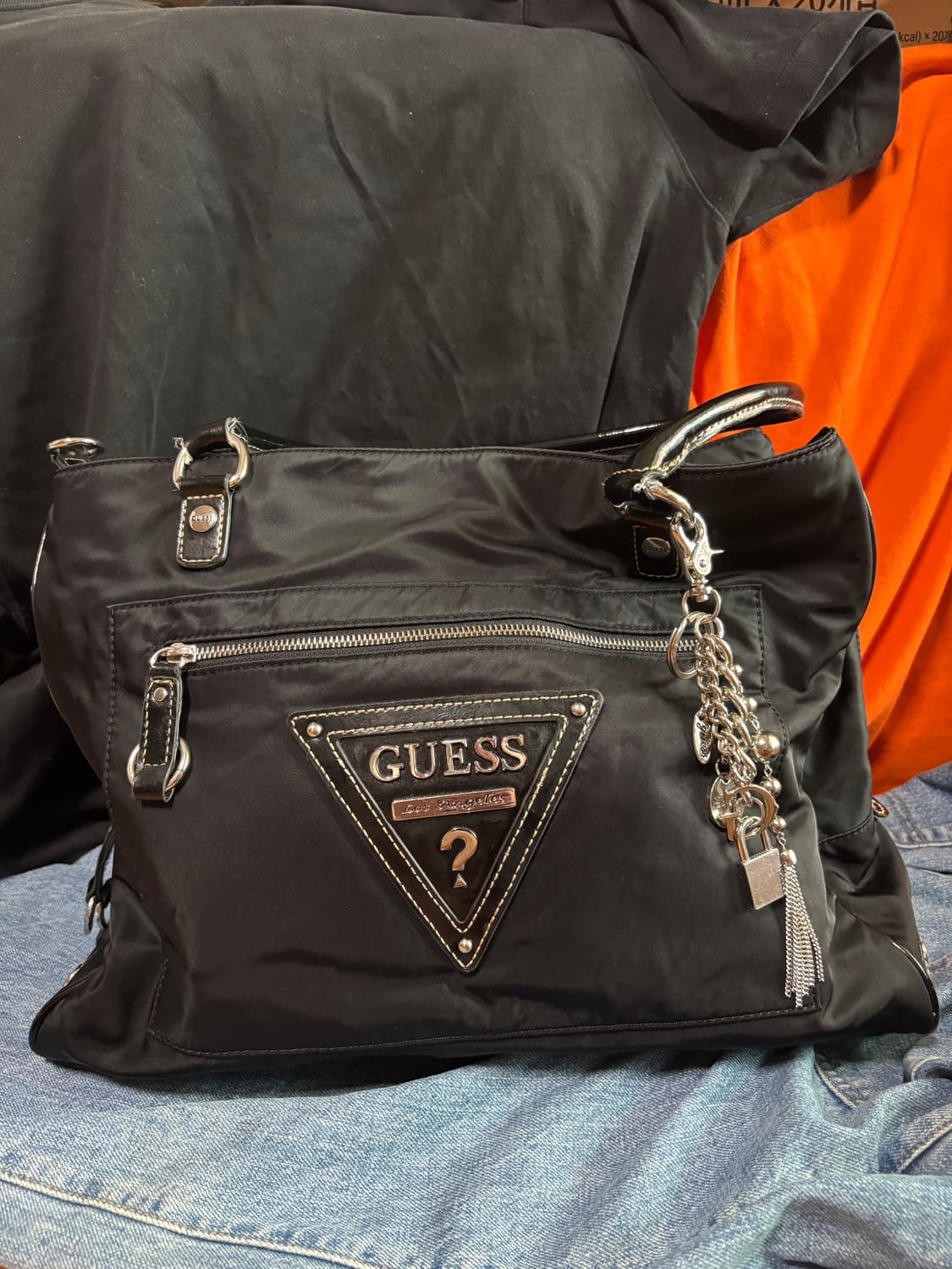 vintage guess boston bag 37cm 상품이미지1